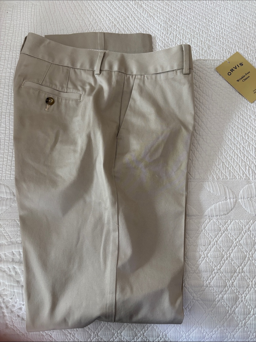 Orvis ladies Chinos in Light Khaki Tan
Size 8
